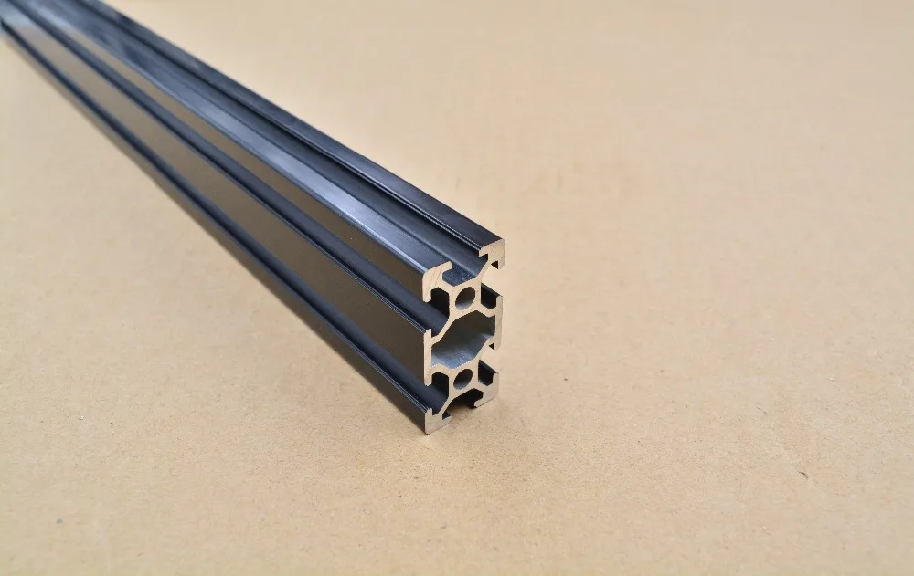 2040 алюминиевый экструзионный профиль Европейский стандарт черная длина 500 мм