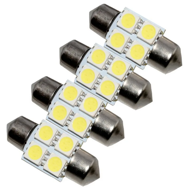 Светодиодная лампа купол 10 шт. Автомобильный светодиодный фестон светильник для