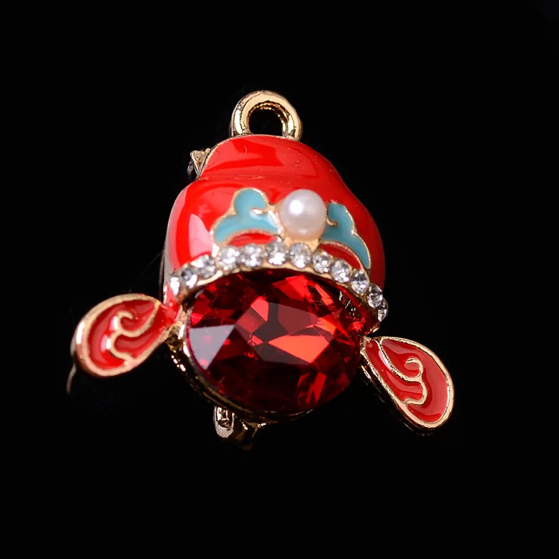 10 Pieces Vintage Red Crystal Diamond Pearl Charms For Jewelry Making Accessories Wolesale Diy Earrings Supplies | Украшения и