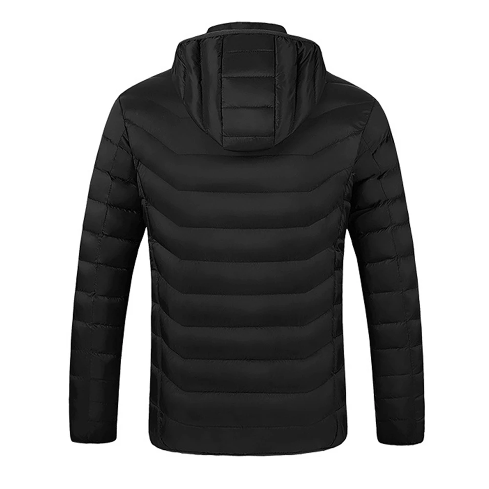 

Winter Men Women Heating Coat Hooded Heated Jackets Detachable Cap Body Warmer Hoodie Smart Temperature Control Usb Charging USB