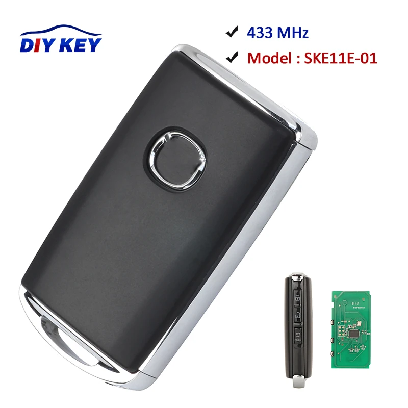 

DIYKEY SKE11E-01 BCYB-67-5DY 433MHz Proximity Keyless Entry Go Smart Remote Key Fob for Mazda 3 Mazda3 M3 2019 2020 2021