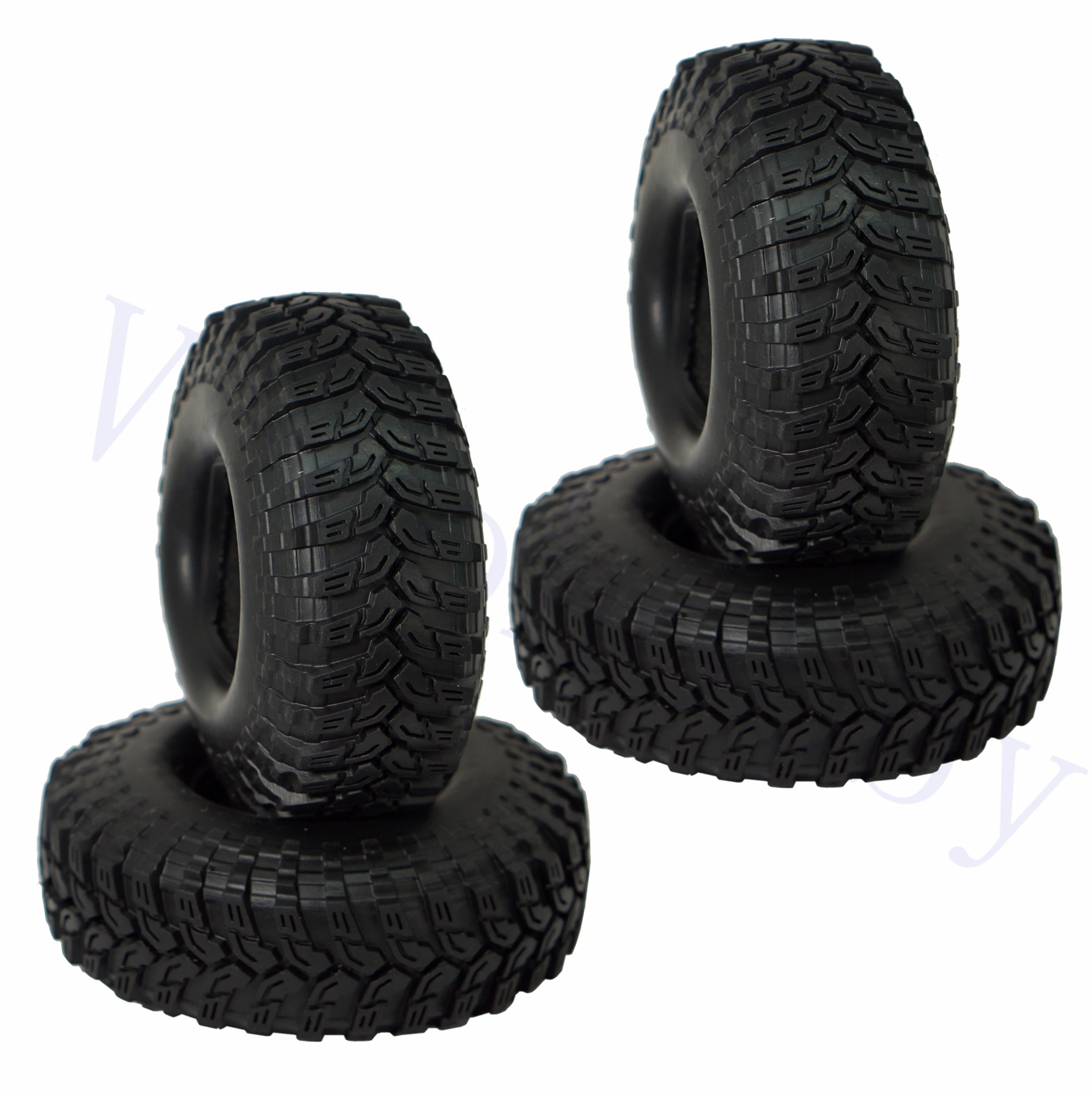 

4Pack Super Larger 4.48" Outer Dia. RC Crawler Tires,1.9" Tires Foam Inserts for Axial SCX10 90047 D90 Tamiya 1/10 RC Crawler