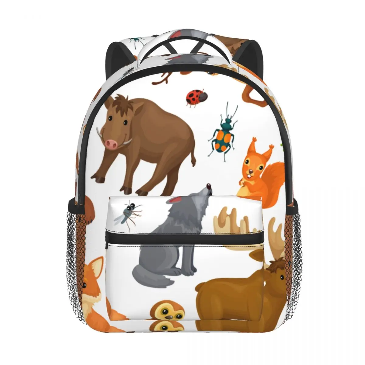 2022 Children Backpack Toddler Kids School Bag Animals Forest Pattern Kindergarten Bag for Girl Boys