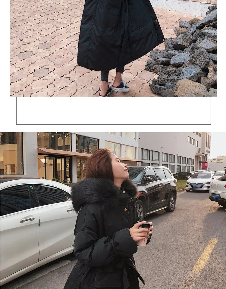 Модное зимнее длинное Свободное пальто размера плюс женское манто Femme Hiver пуховик Harajuku Parka Feminina Корейская верхняя одежда