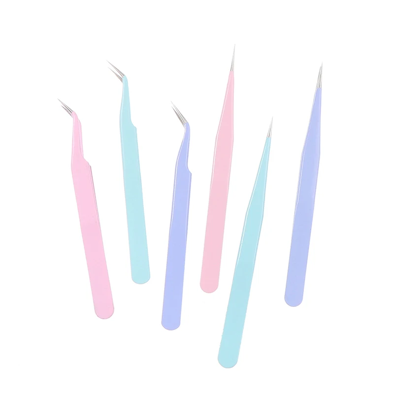 

Профессиональные 3D пинцеты для ресниц, пинцет для наращивания ресниц, цветные антистатические пинцеты для наращивания ресниц, набор для бр...