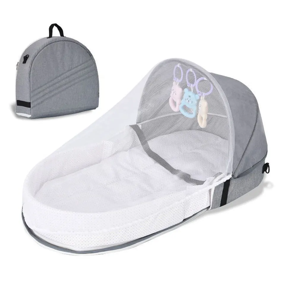 

Portable Travel Baby Nest Multi-function Baby Bed Crib with Mosquito Net Foldable Babynest Bassinet Infant Sleep Children's Bed