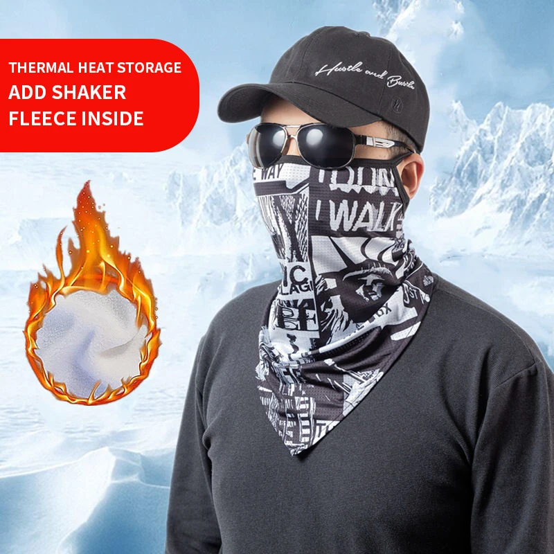 

Winter Fishing Mask Face Mask Trend Items Outdoor Product Thicken Cover Face Plus Fleece Sea Fishing Goods Bicycle Riding Mask