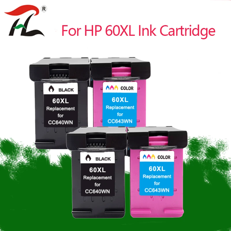

60XL Compatible for HP60XL hp60 60XL Ink Cartridge for HP Deskjet F2480 F2420 F4480 F4580 D2660 F4280 PhotoSmart C4680 printer
