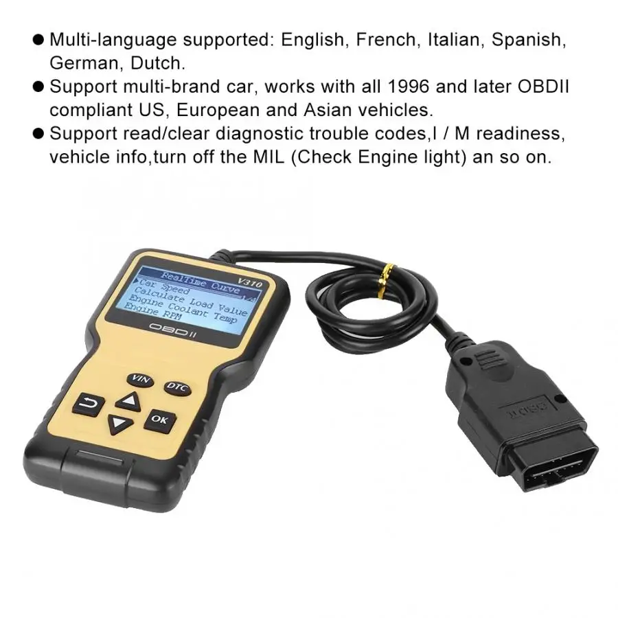 Мини OBD2 Авто сканер Код считыватель автомобиля проверка двигателя сбой