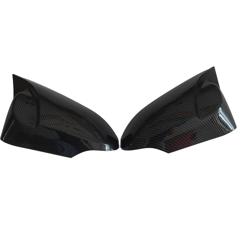 Глянцевые черные автомобильные крышки для зеркала заднего вида с боковым