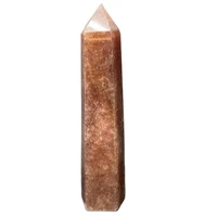 160mm natural stone strawberry crystal energy healing magic stick seven chakras square spire tower home spirit decoration gift