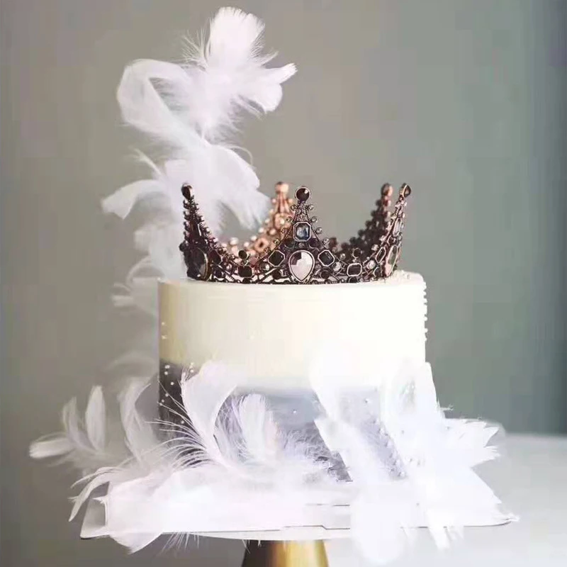Топпер для торта с перьями украшение пирог на день рождения или свадьбу выпечки