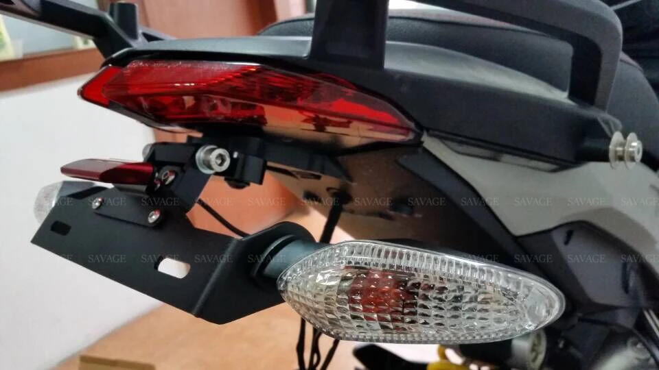 Держатель номерного знака светодиодный свет для DUCATI Hypermotard Hyperstrada 939/821/SP 2013- 17 мотоцикл ХВОСТ Tidy Fender Eliminator