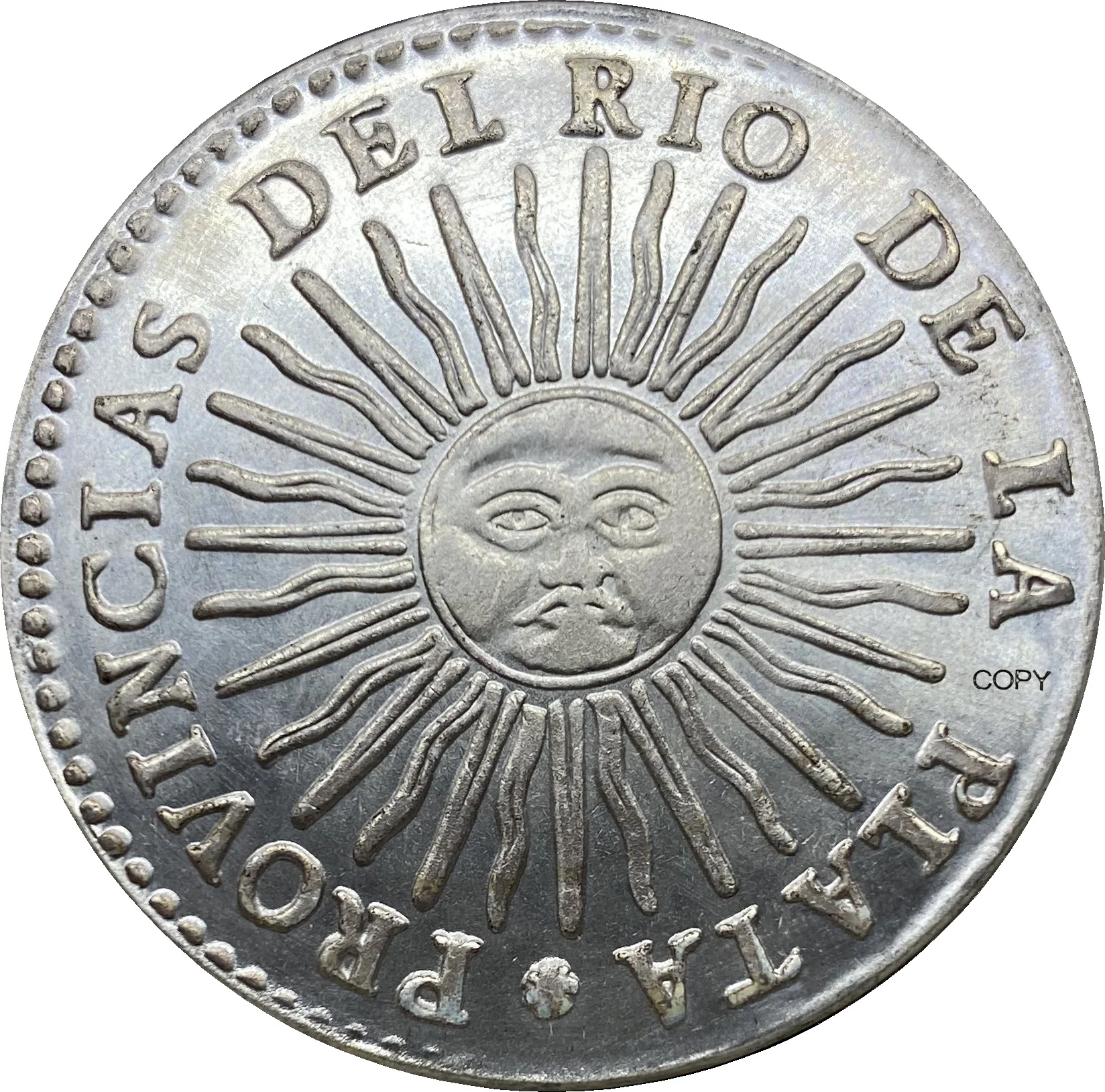 Серебряная копия Аргентинской монеты Rio de la Plata AR 8 монет Cupronickel монета 1832 | Дом и