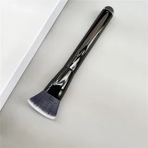 Женская Кисть для контура и румян  15, без коробки, с плоским верхом, для основы, крема, косметическая Кисть для макияжа, блендер, инструмент