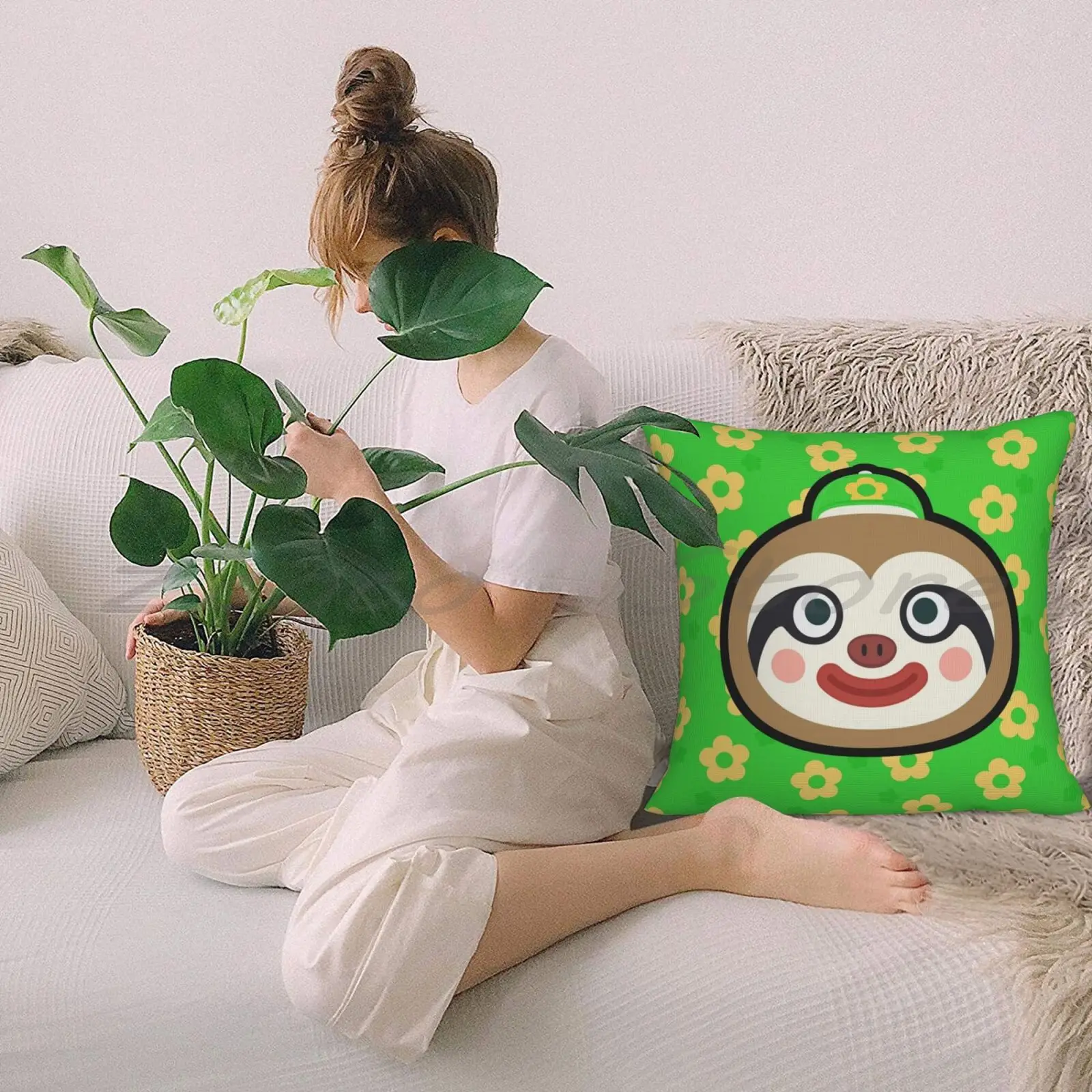 Leif животные персонализированные Diy узоры плюшевые льняные бархатные удобные