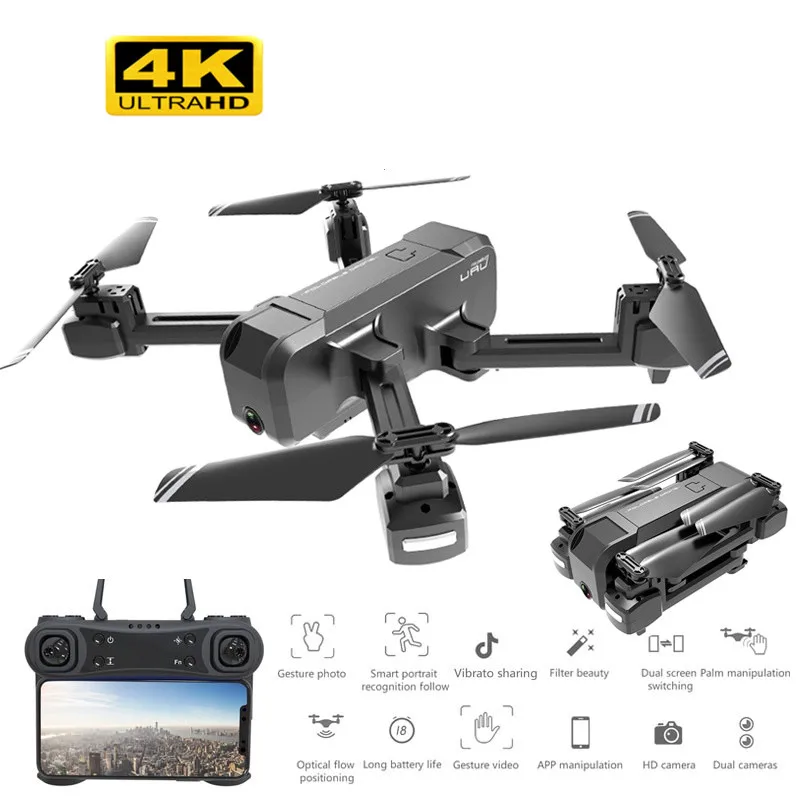 Радиоуправляемый квадрокоптер WIFI FPV RC Дрон 1080p камера или 4K HD Безголовый режим