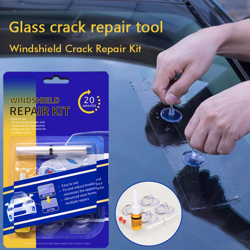 

Windshield Repair Kit Car Cracked Glass Windscreen Repair Tool Kit Resin Sealer Glass Restore Car Windshield Repair DIY Tool Kit