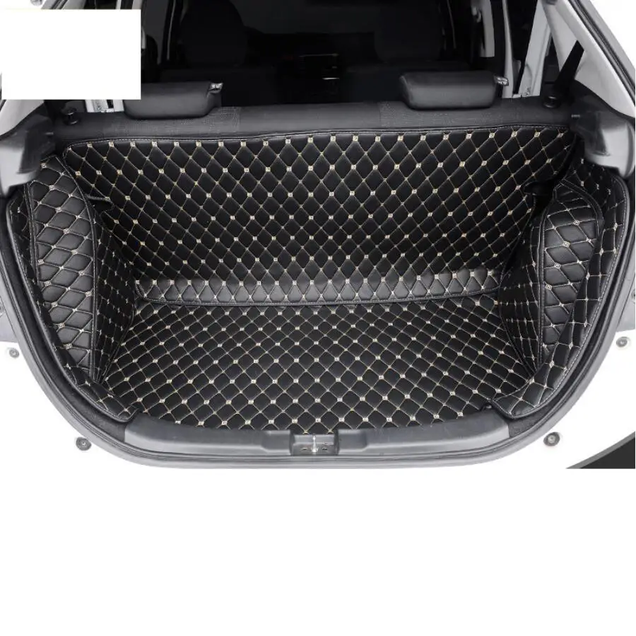 

Кожаный коврик для багажника автомобиля honda fit gk5, прочный грузовой вкладыш 2014 2015 2016 2017 2018 2019
