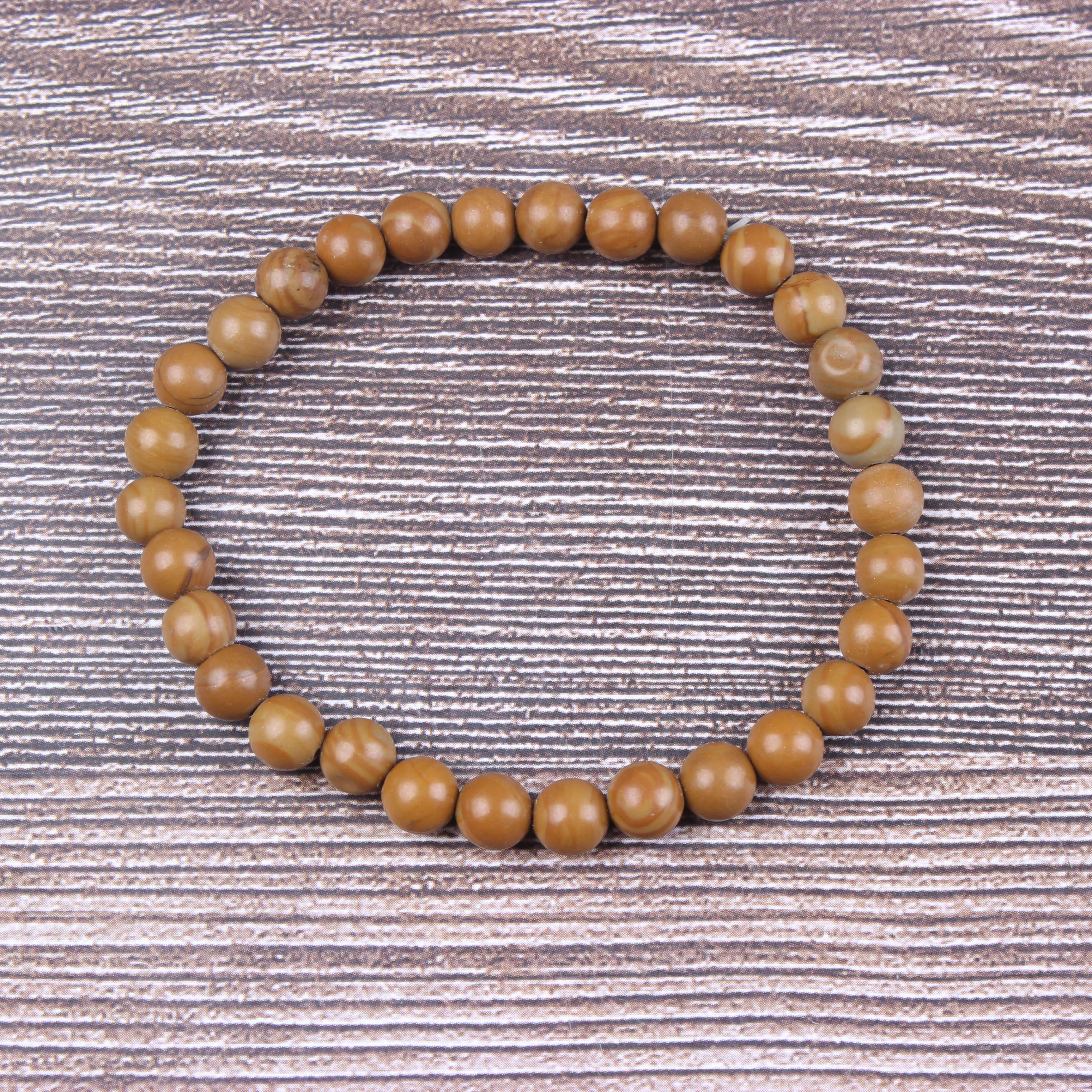 

Fashion jewelry 6 / 8 / 10mm miscellaneous stone bracelet natural jewelry beads are suitable for men's and women's accessories