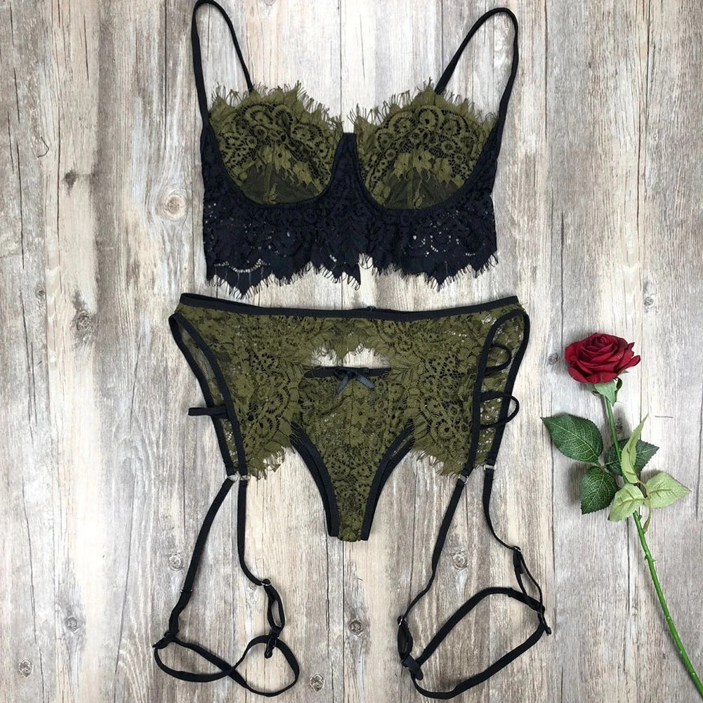 Hirigin женское сексуальное нижнее белье для девочек кружевное Babydoll открытый