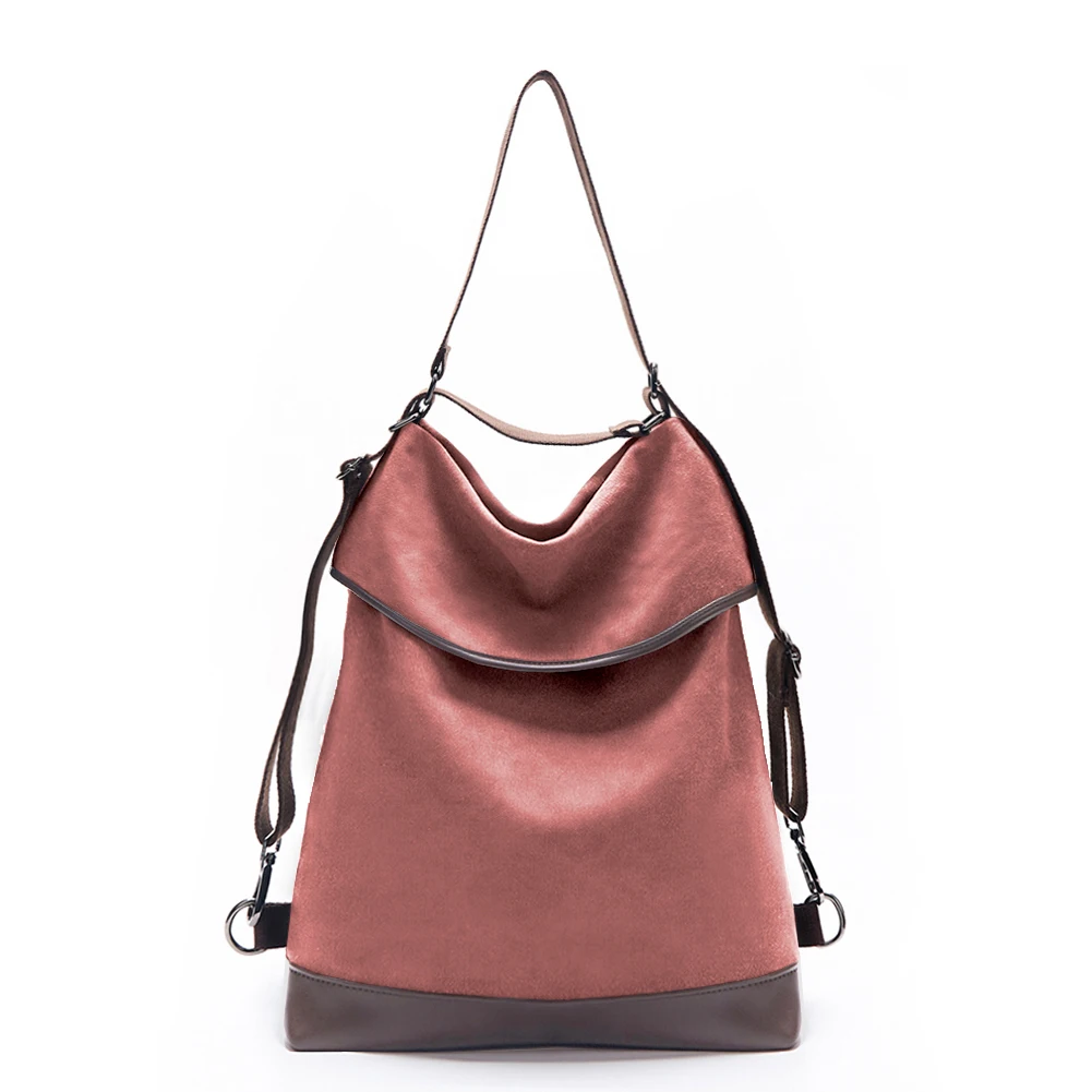 Холщовая Сумка на плечо KALIDI для женщин большой рюкзак винтажная удобная