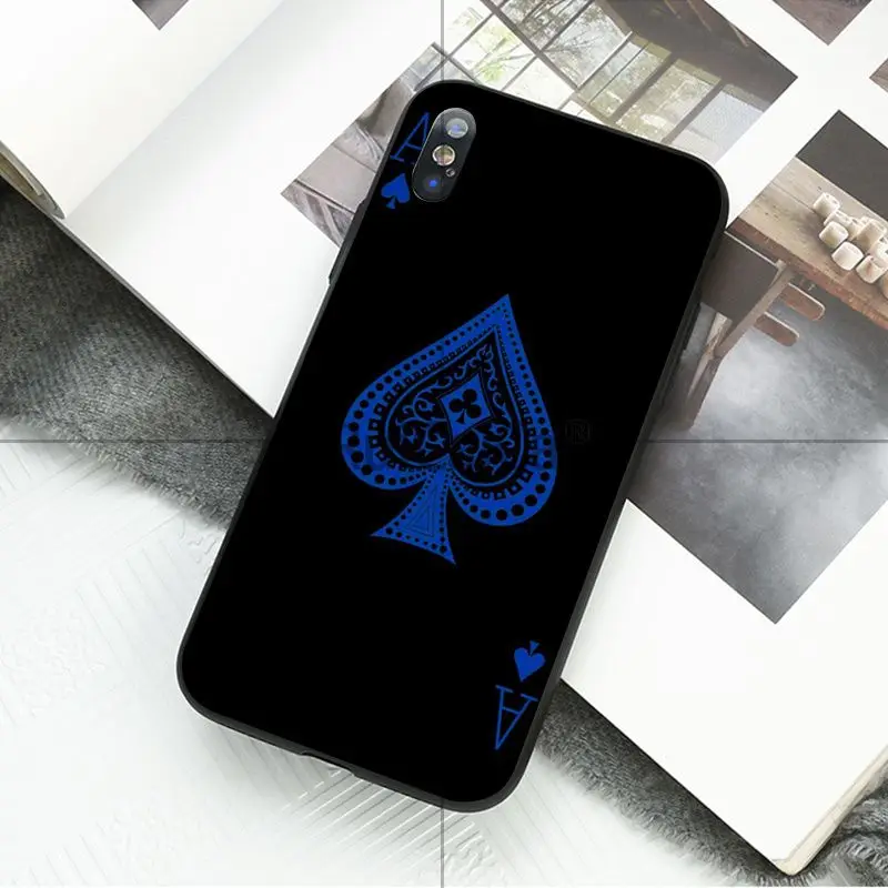 Чехол Ruicaica Poker Spades A joker K. Красочные аксессуары для телефонов Apple iPhone 8 7 6 6S Plus X XS MAX 5