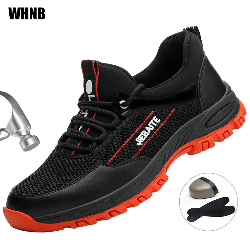 Для мужчин Рабочая безопасная обувь Сталь вставкой на носке анти разбив удар