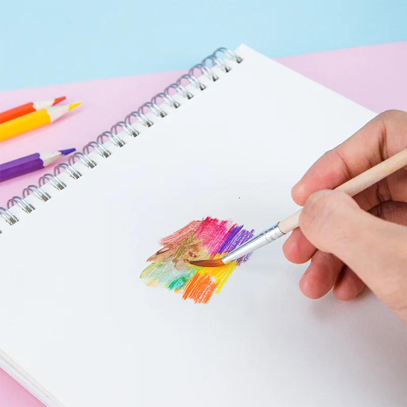 Деревянные цветные карандаши набор 48 цветов креативные граффити