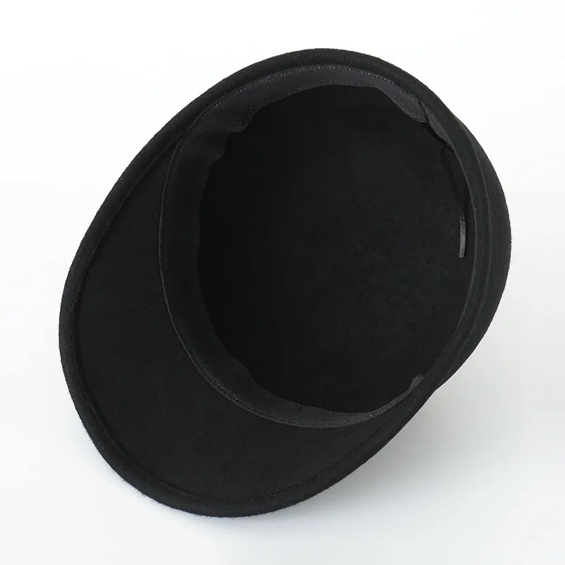 

COKK Wool Fedora Ladies Vintage Hat Winter Hats For Women Round Top Black British Hat Outdoor Casual Chapeau Femme High Quality