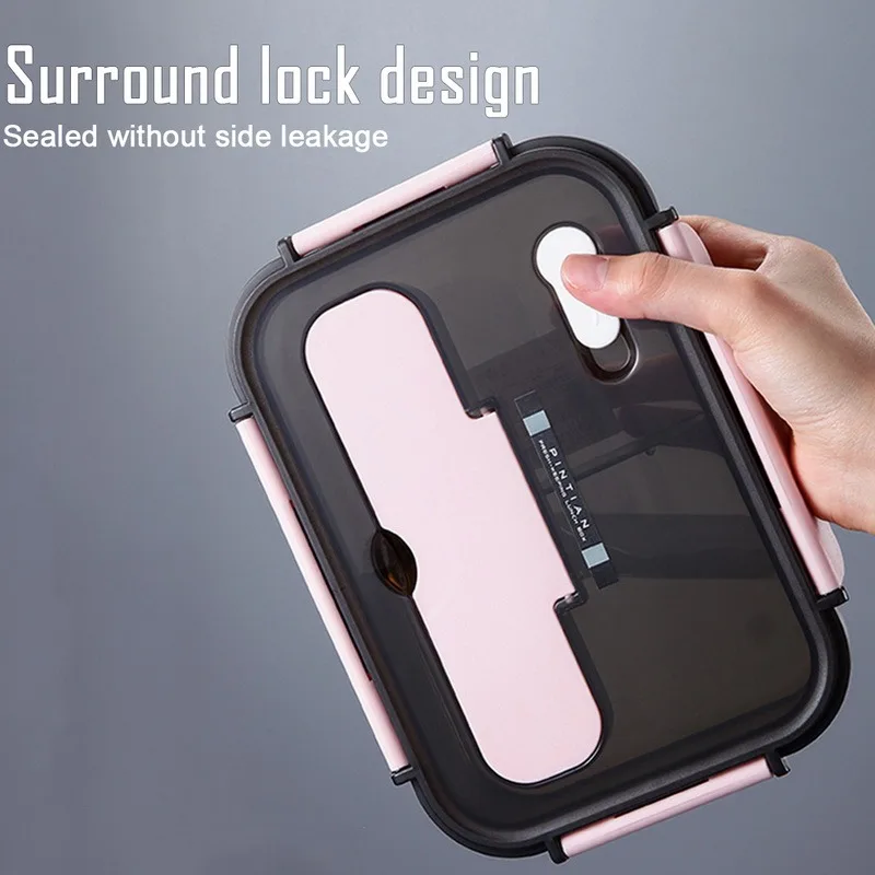 

Lunch Box Kitchen Work Student Outdoor Activities Travel Microwave Heating Food Container Plastic Bento Box Storage Snacks Boxes