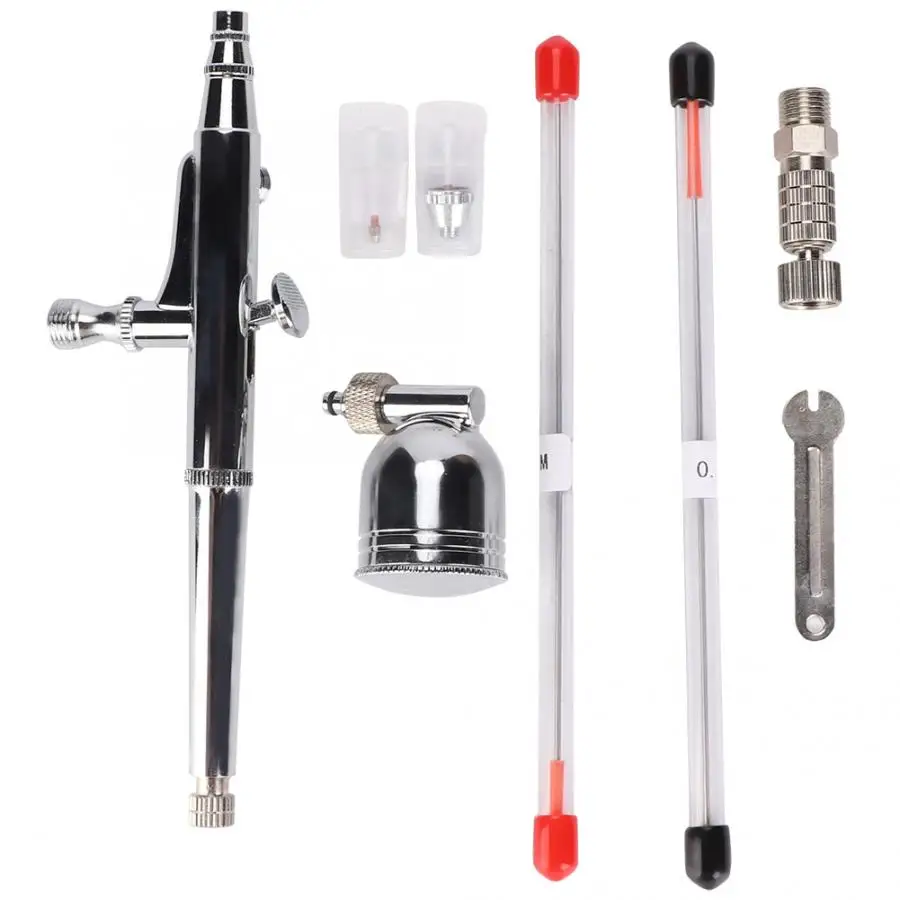 Краски пистолет распылитель 0 2/0 3/0 5 мм ручка аэрографа двойного действия спрей