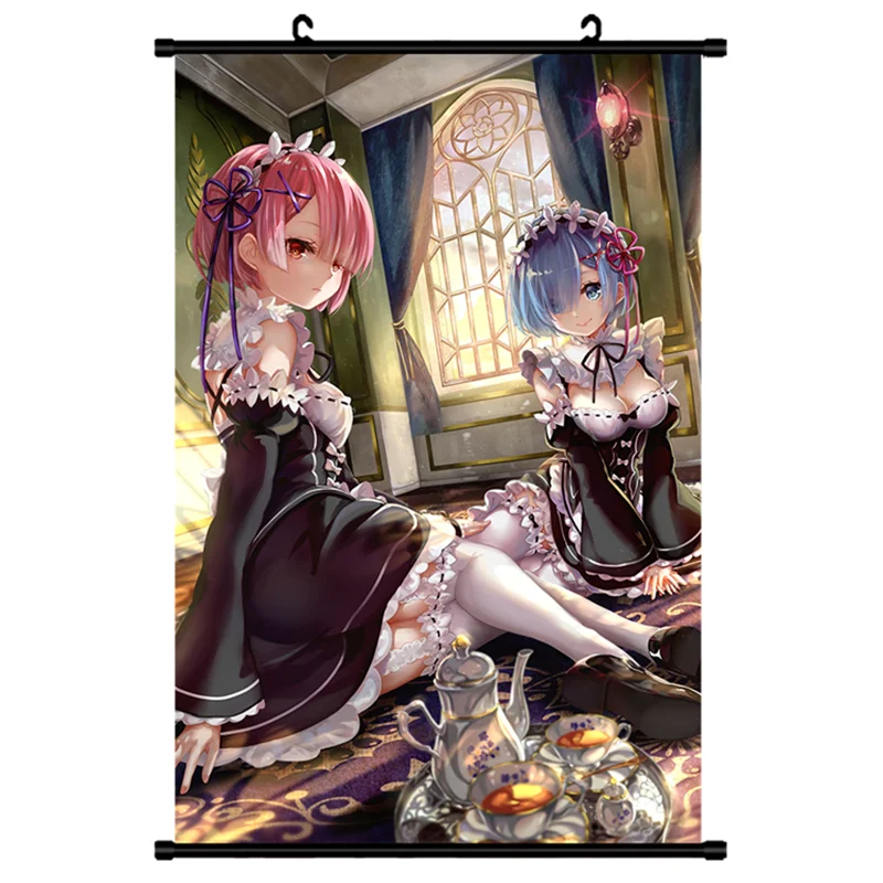 Японское аниме Re Zero kara Hajimeru Isekai Seikatsu Emilia &amp Rem Beatrice домашний декор настенные