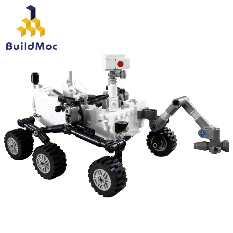 Космическая станция ракета лунный Ландер любопытство Rover корабль MOC фигурки