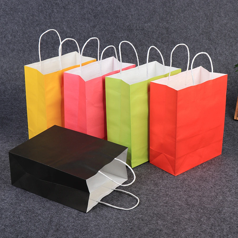 1 шт. Новый перерабатываемый 10 цветов высококачественный пакет из крафт бумаги с