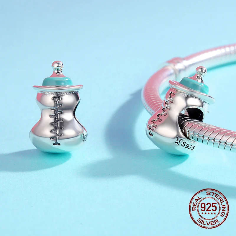 Бусины памяти в виде бутылки с молоком подходят для женских подвесок из