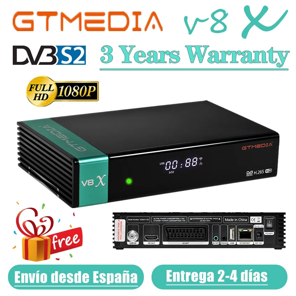 

Full HD GTMEDIA DVB-S2 Satellite Receiver V8 X Upgrade Form Freesat V8 Honor Support H.265 Built-in WiFi