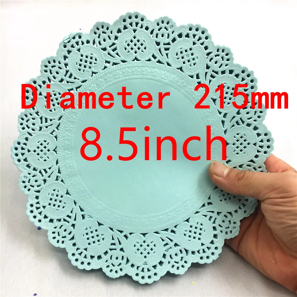 20pcs 8.5inch 9color Gold Pink Blue Red Round Diameter 215mm Paper Lace Doilies Placemat for Christmas Wedding Party Decoration | Дом и сад