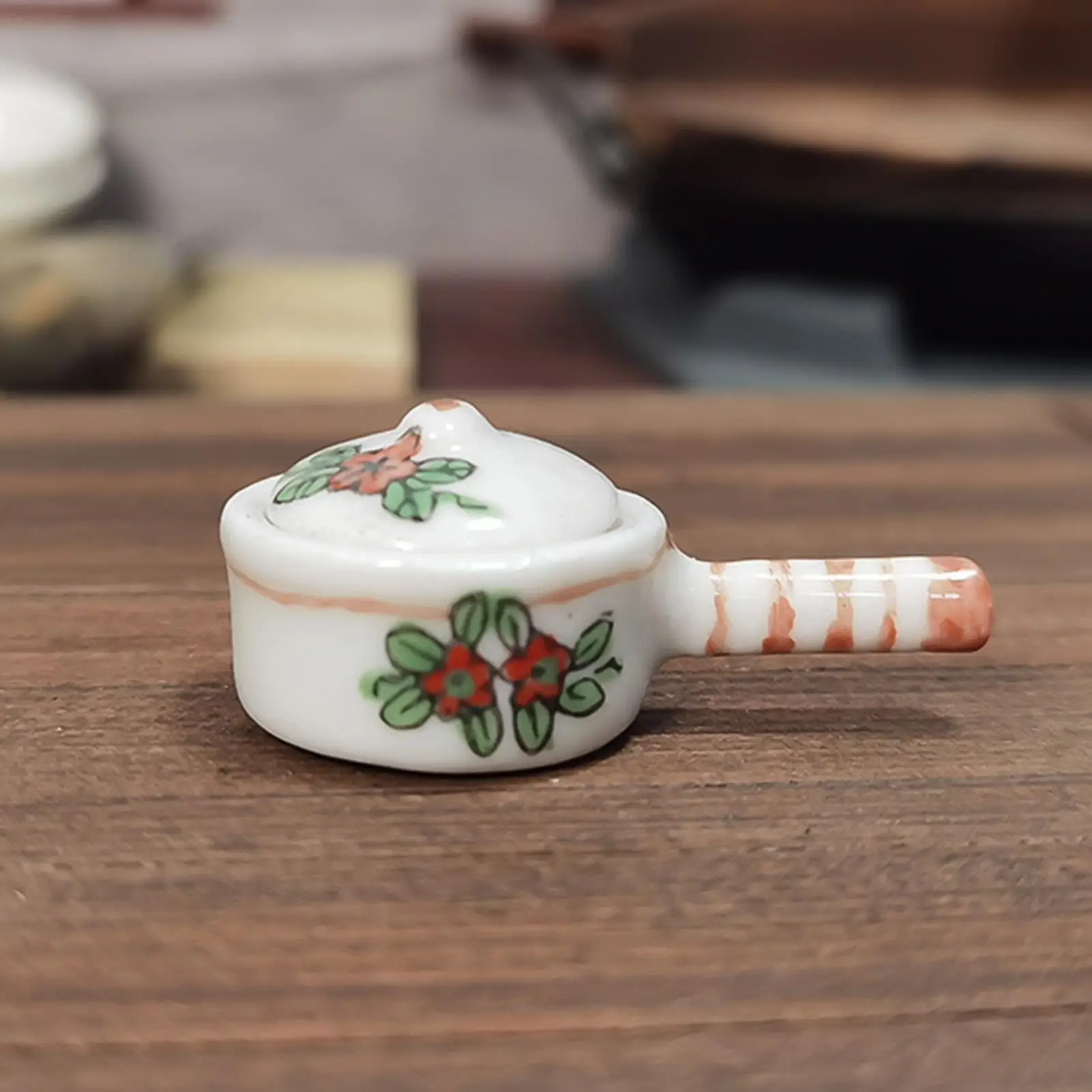 

Кукольный Миниатюрный керамический молочный домик с одной ручкой, игровой домик, модель, игрушечные аксессуары