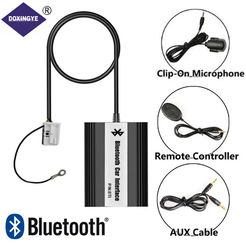 DOXINGYE, автомобильный Aux USB Bluetooth Mp3 музыкальный адаптер CD Changer адаптер для 12Pin интерфейса VW Audi Skoda Seat Quadlock