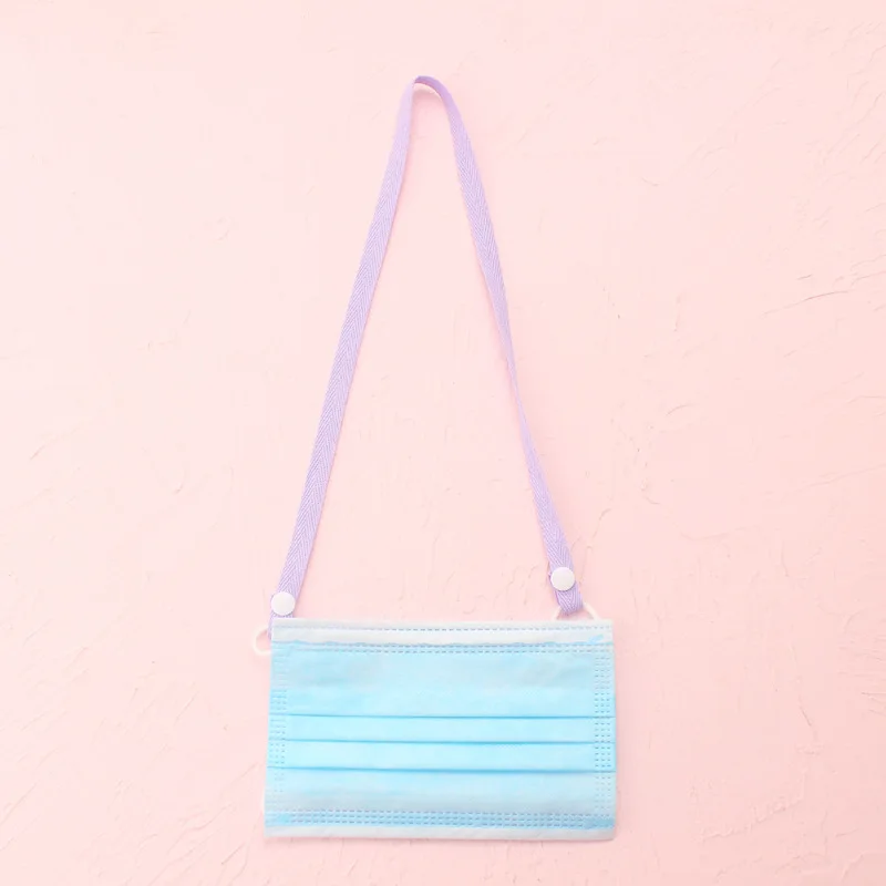 Однотонный шнурок-веревка для подвешивания маски на лицо держатель-цепочка ушей