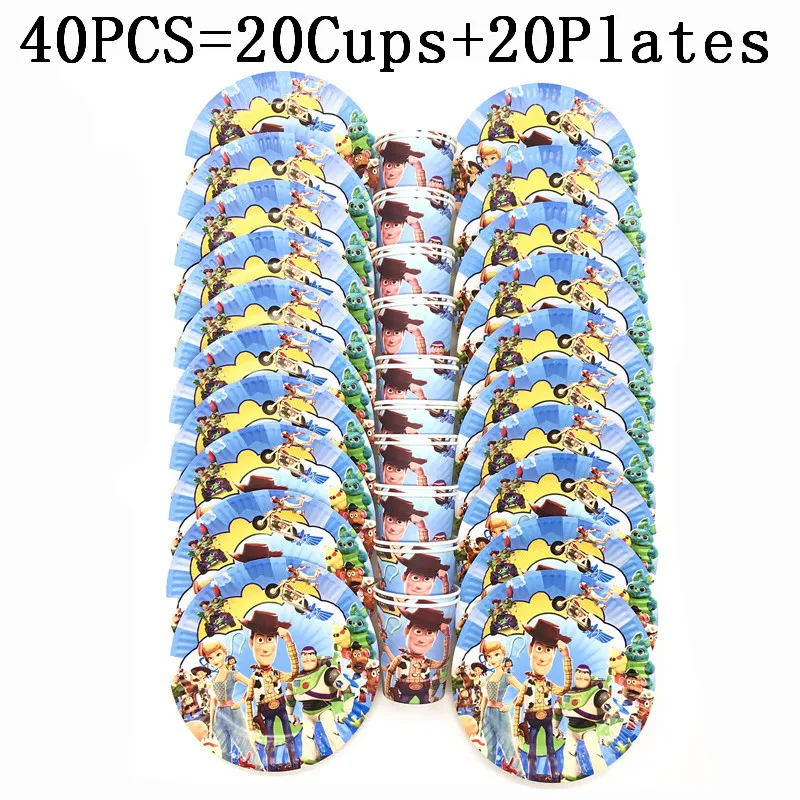 20 шт/40 шт. Disney История игрушек тема детский душ для мальчика на день рождения