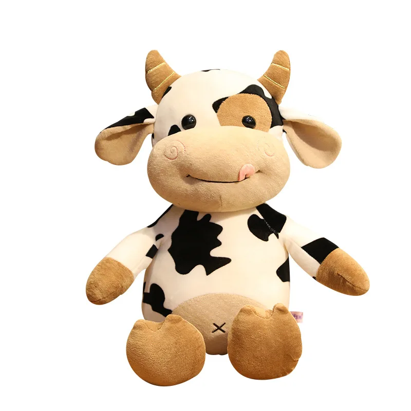 

Personalise 30cm 40cm 50cm Kawaii Soft Plush Toy Cow Dairy Cattle plush toy soft stuffed dolls toys for children Gift F58