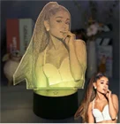 Светодиодный 3D маленький ночсветильник персонаж мультфильм персонаж пользовательский графисветильник черный взлом интеллектуальный пульт дистанционного управления спальня настольная лампа