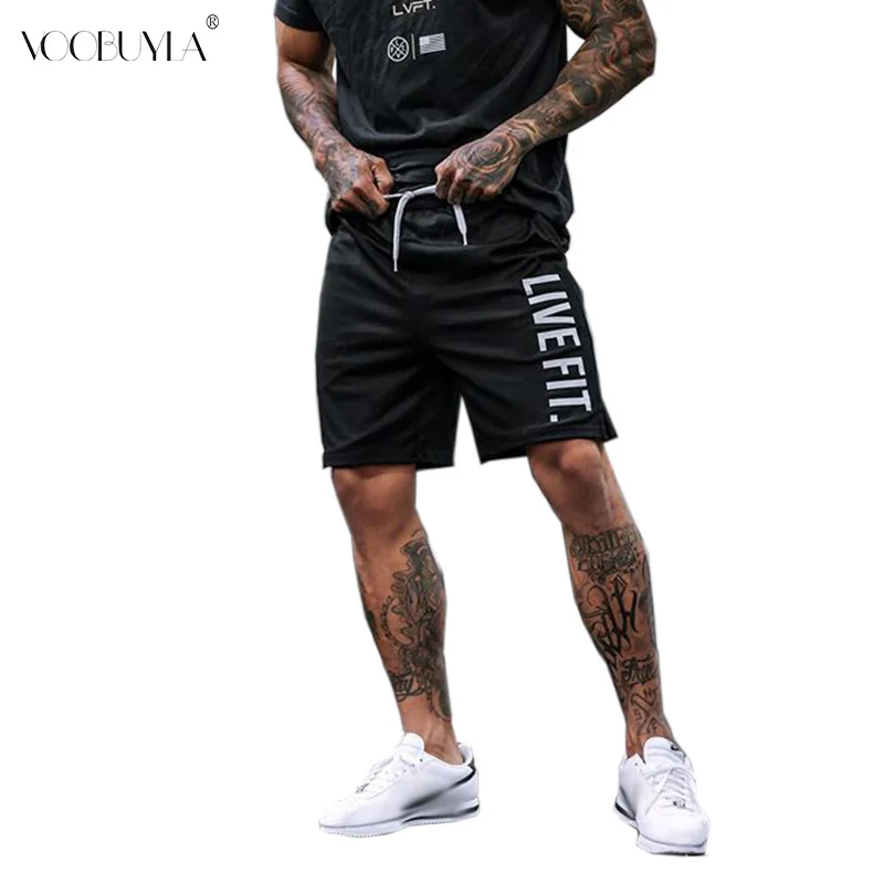 Мужские шорты для бега Voobuyla тренировочные быстрого высыхания фитнеса