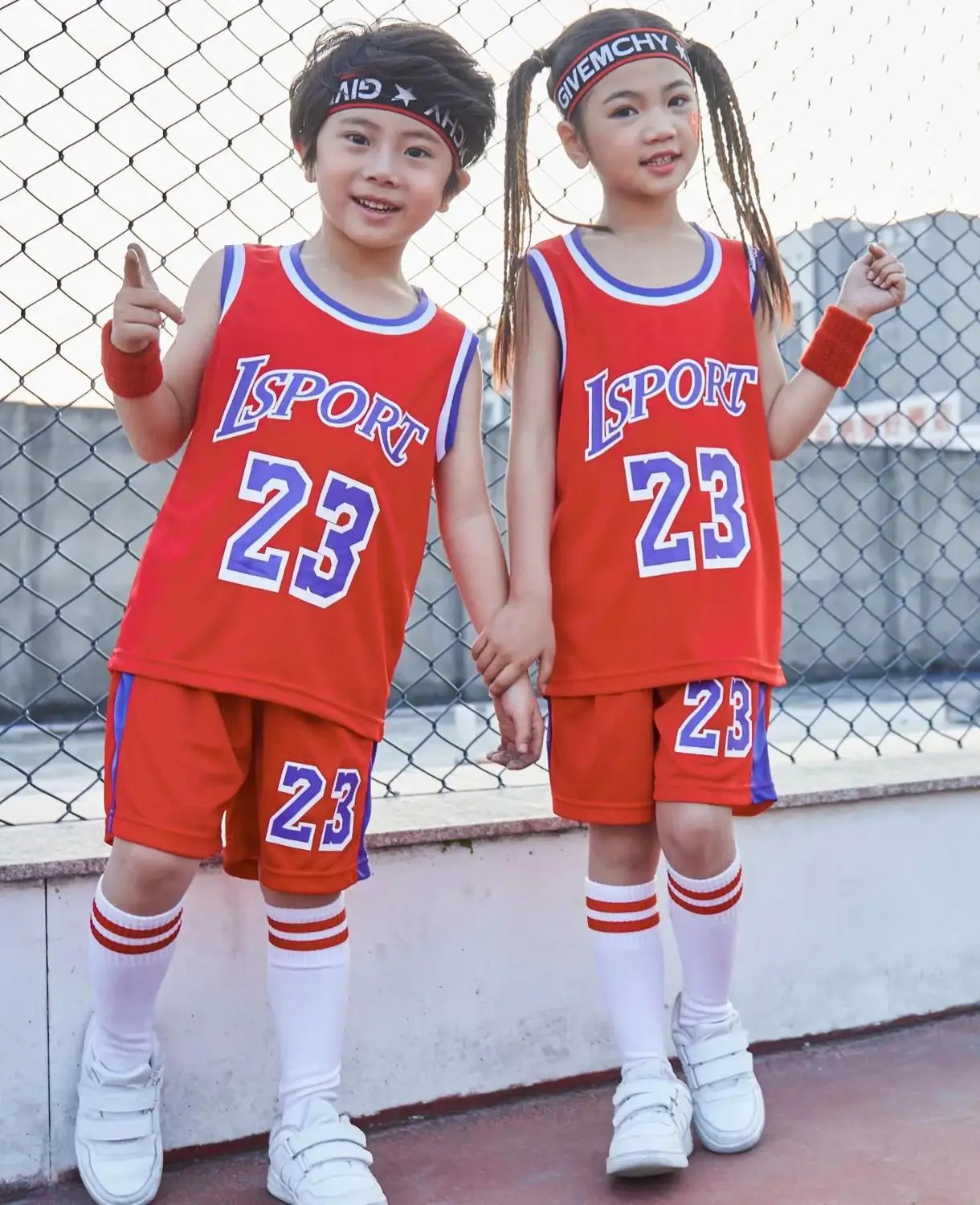 Детский баскетбольный Комплект Трикотажные шорты для мальчиков и девочек