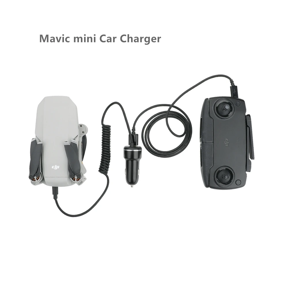 DJI Mavic Мини Автомобильное зарядное устройство 2 в 1 Зарядное с USB дистанционным