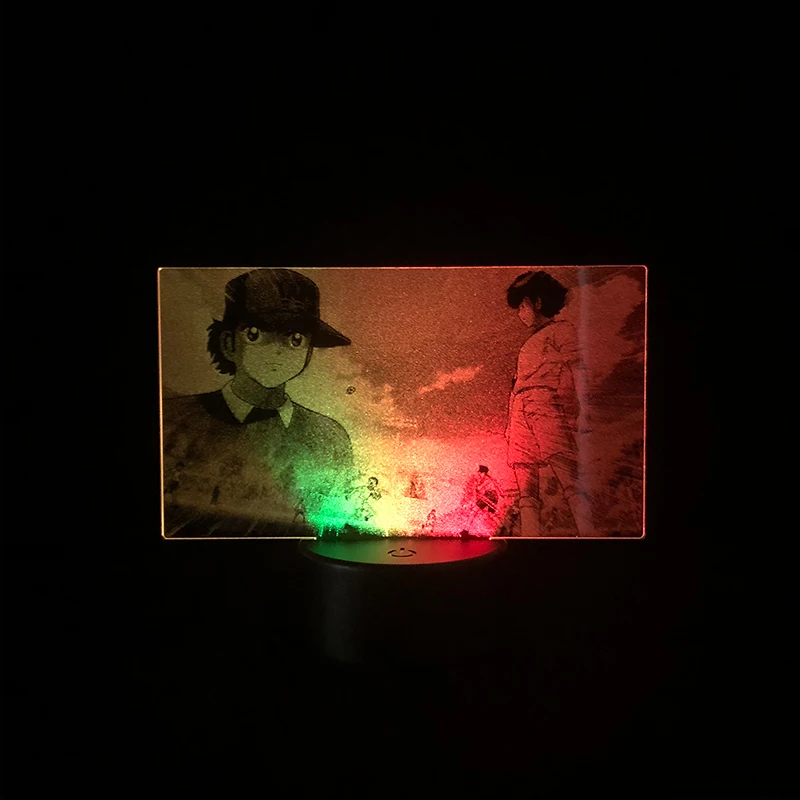 

Captain Tsubasa 3D Lamp Anime Led Night Light Bedroom Nightlights Lamp Manga Figure Gift Toys for Kids Birthday Home Decor