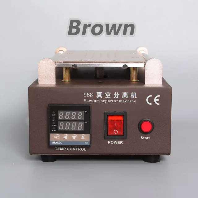 Brown 110 V/220 V мобильный телефон новейший встроенный насос вакуумная машина-сепаратор с ЖК-экраном макс 7 дюймов+ бесплатные подарки - Color: Brown