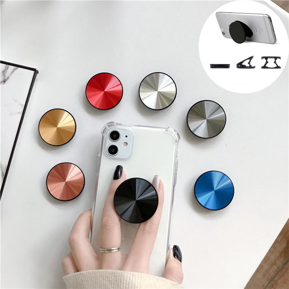 

Gradient Marble Grain Folding Stand Holder for Mobile Phone for Iphone 11 12 Max for Xiaomi Samsung for Grip Contraction Bracket